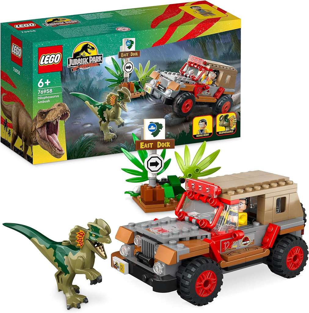 LEGO Jurassic Park 76958 Dilophosaurus Ambush Dinosaur Jurassic World Set - Free C&C